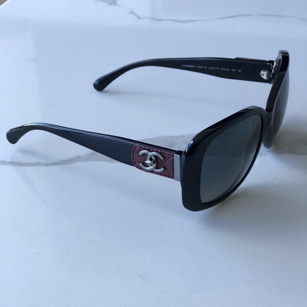 Classic Chanel Sunglasses with burgundy locks